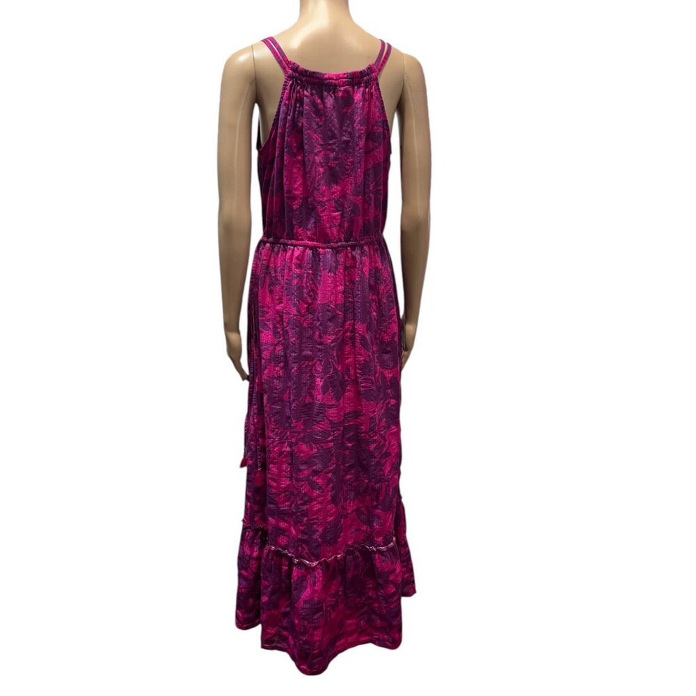 Anthropologie Saturday Sunday Yasmine Maxi Dress fuschia Size Small Cotton - Picture 5 of 11